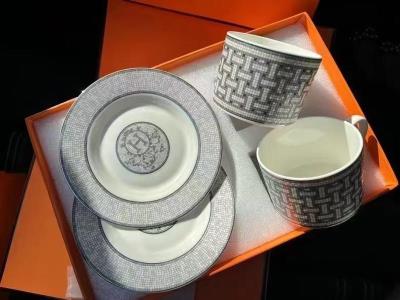 wholesale quality hermes set of 2 mugs and saucers mosaique model no. 1